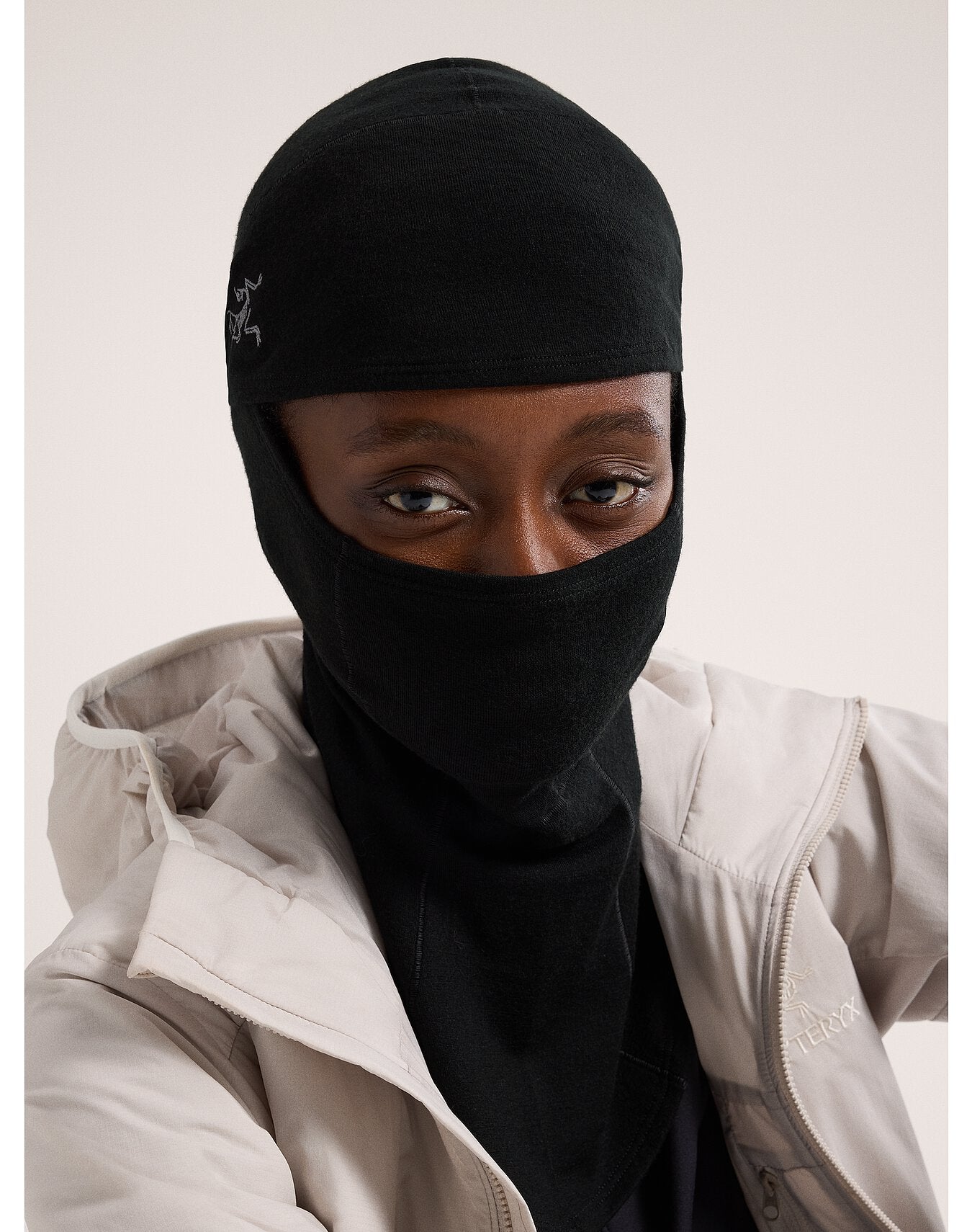 Rho Lightweight Wool Balaclava in Black - Arc'teryx Australia