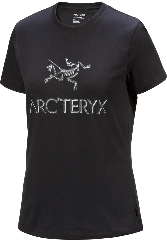 Arc'Word Cotton T-Shirt Women's Black - Arc'teryx Australia