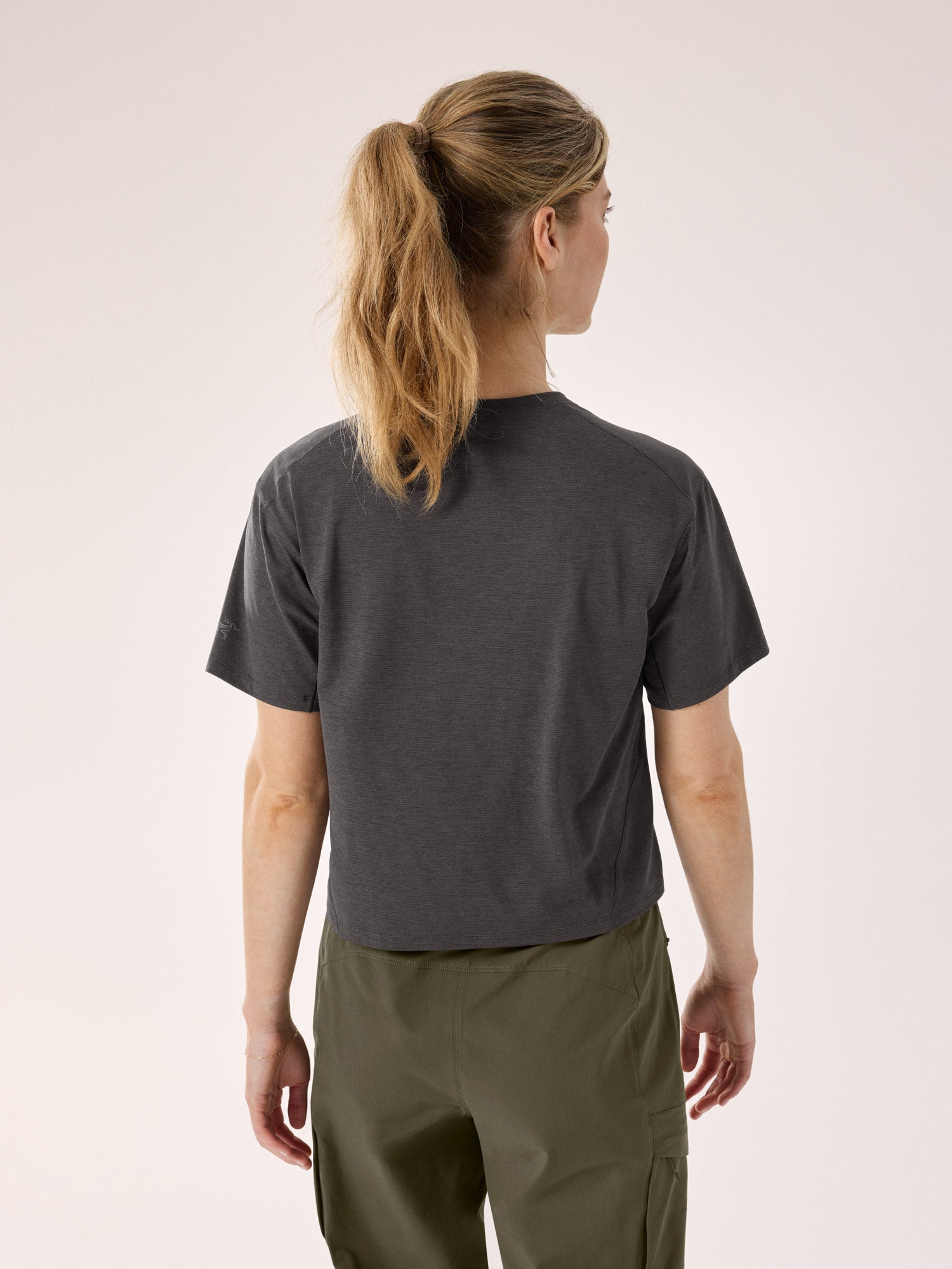 Taema Crop T-Shirt Women's Black - Arc'teryx Australia