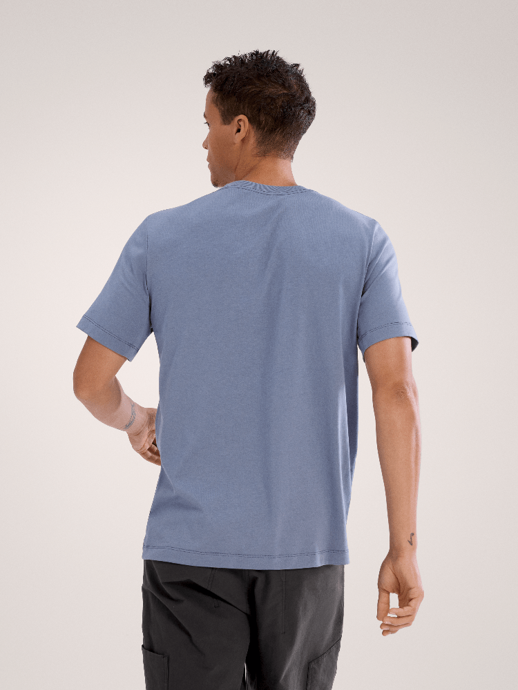 Arc'Word Logo Shirt SS Men's Stratus / Arctic Silk - Arc'teryx Australia