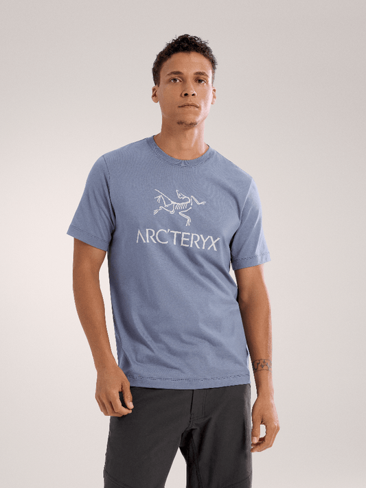 Arc'Word Logo Shirt SS Men's Stratus / Arctic Silk - Arc'teryx Australia