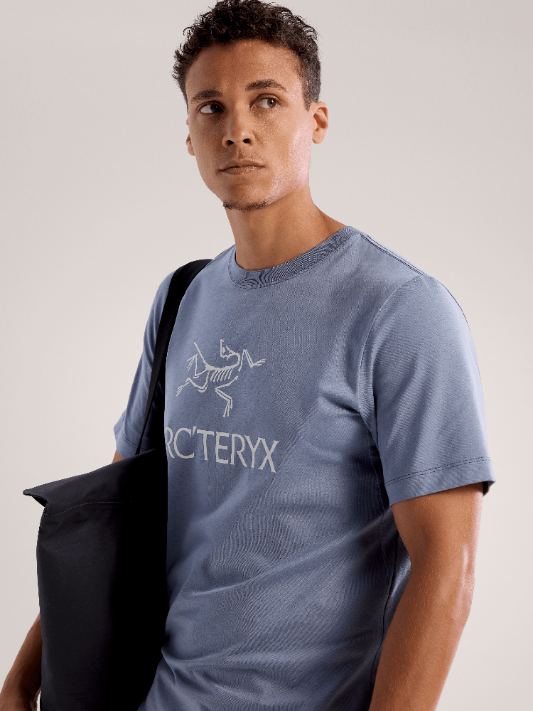 Arc'Word Logo Shirt SS Men's Stratus / Arctic Silk - Arc'teryx Australia