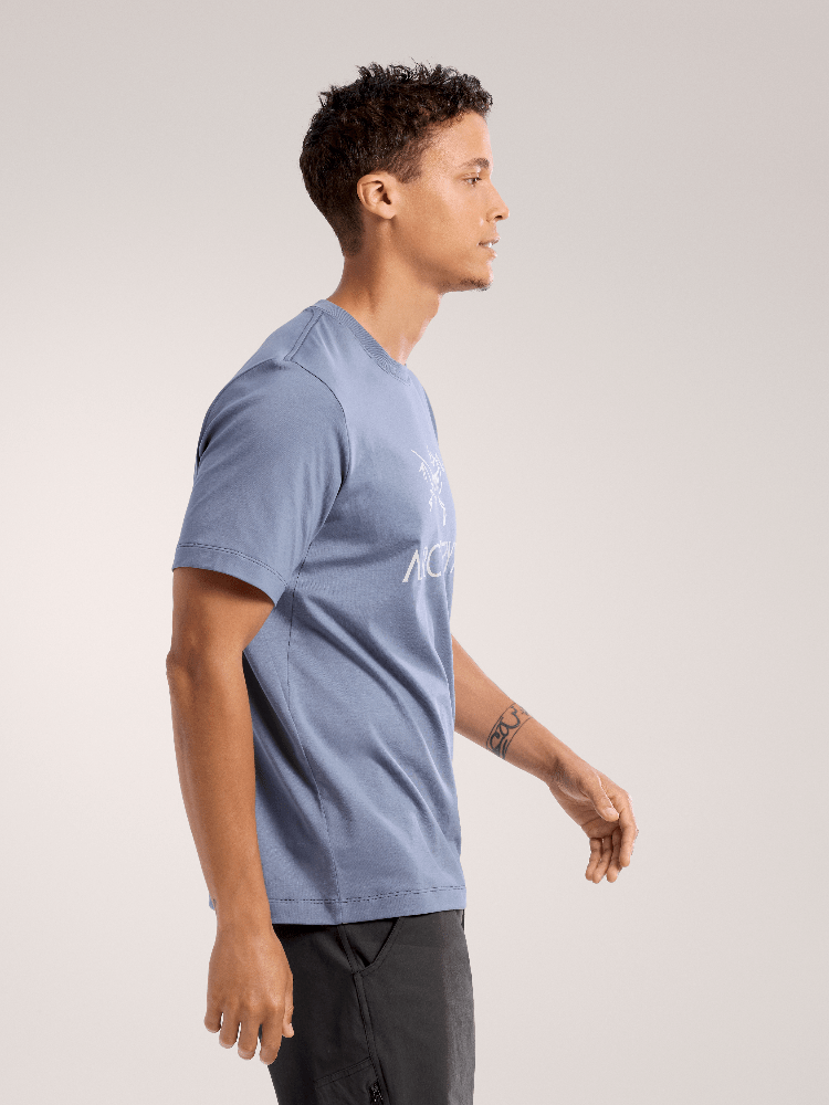 Arc'Word Logo Shirt SS Men's Stratus / Arctic Silk - Arc'teryx Australia