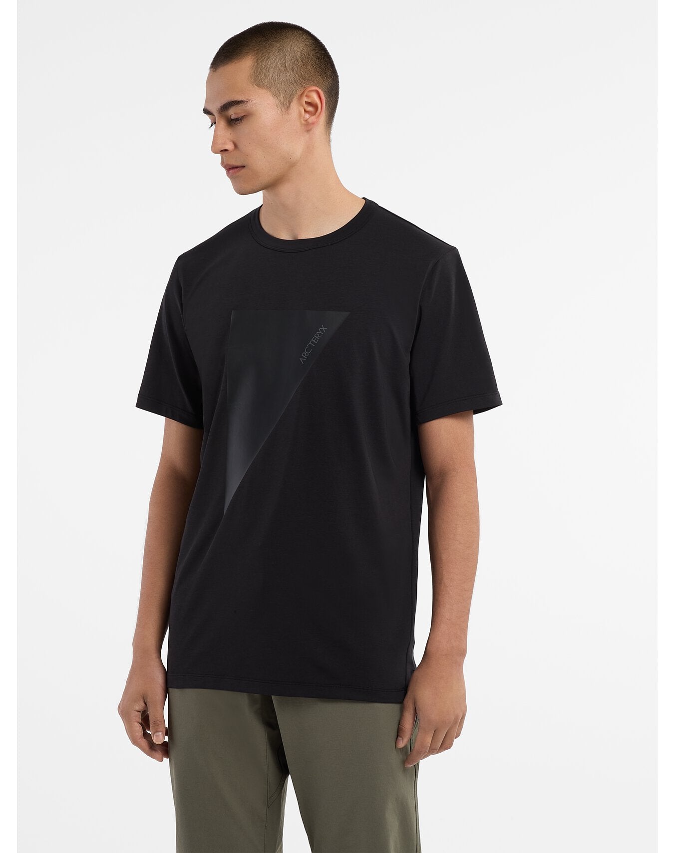 Captive Arc'Postrophe Word Ss T-Shirt Men's in Black - Arc'teryx