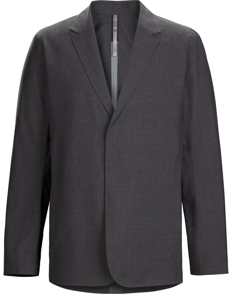Convex Wool Blazer Men's Black Heather - Arc'teryx Australia