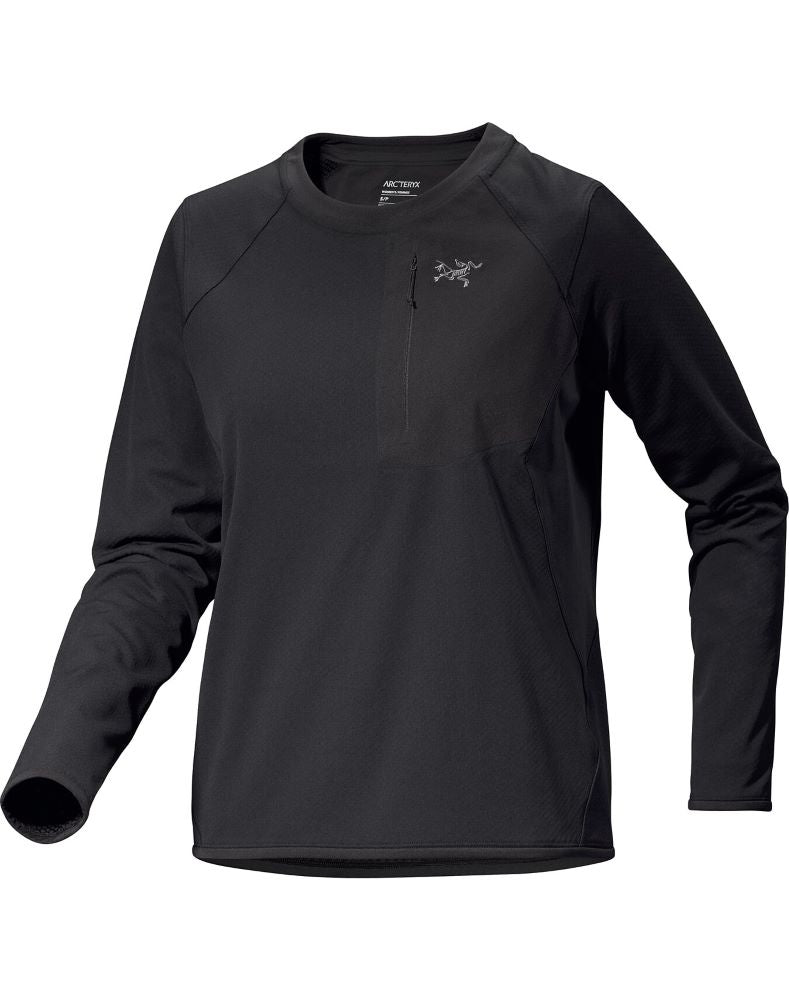 Delta Crew Neck Pullover Women's Black - Arc'teryx Australia