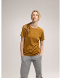 Lana Merino Wool Crew Neck Shirt Ss Women's