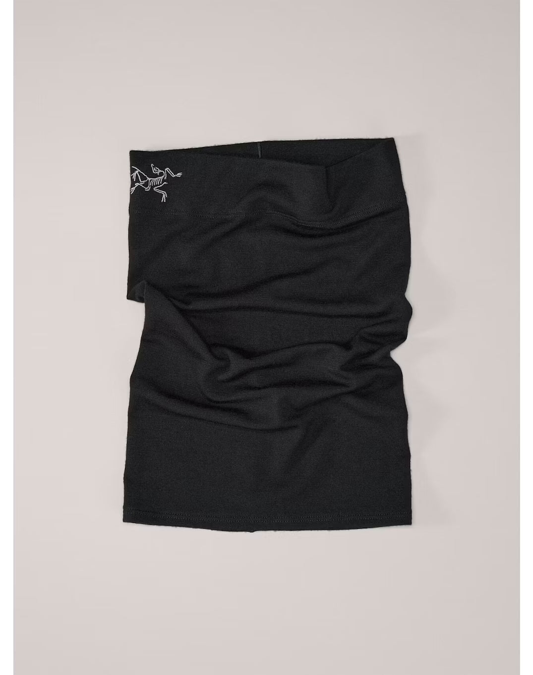Rho Lightweight Wool Neck Gaiter Black - Arc'teryx Australia