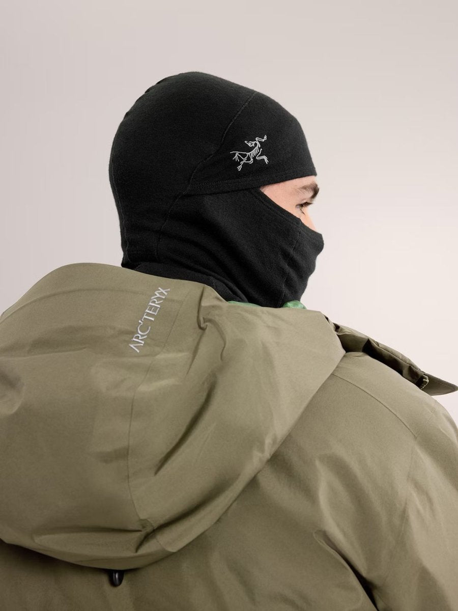 Rho Lightweight Wool Balaclava Black - Arc'teryx Australia
