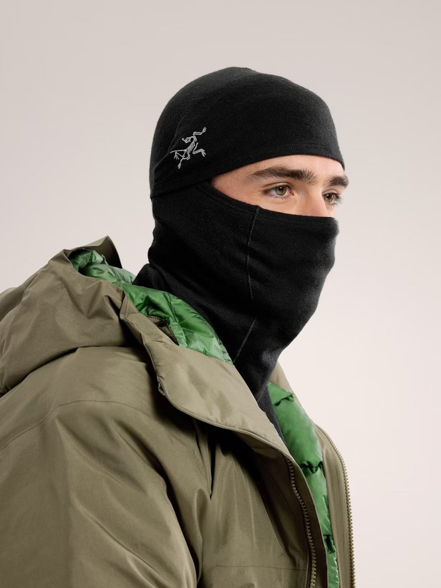 Rho Lightweight Wool Balaclava Black - Arc'teryx Australia