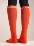 Merino Wool Ski Sock Dark Solaris - Arc'teryx Australia