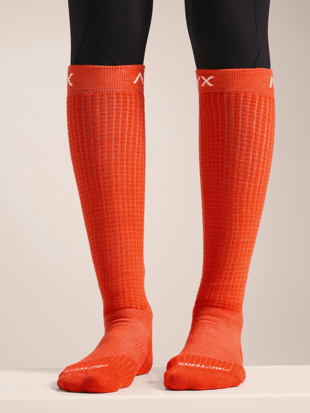 Merino Wool Ski Sock Dark Solaris - Arc'teryx Australia