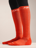 Merino Wool Ski Sock Dark Solaris - Arc'teryx Australia