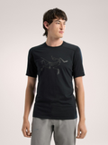 Ionia Merino Wool Logo Shirt SS Men's Black - Arc'teryx Australia