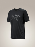 Ionia Merino Wool Logo Shirt SS Men's Black - Arc'teryx Australia