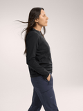 Delta Crew Neck Pullover Women's Black - Arc'teryx Australia