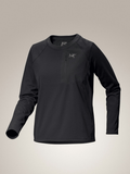 Delta Crew Neck Pullover Women's Black - Arc'teryx Australia