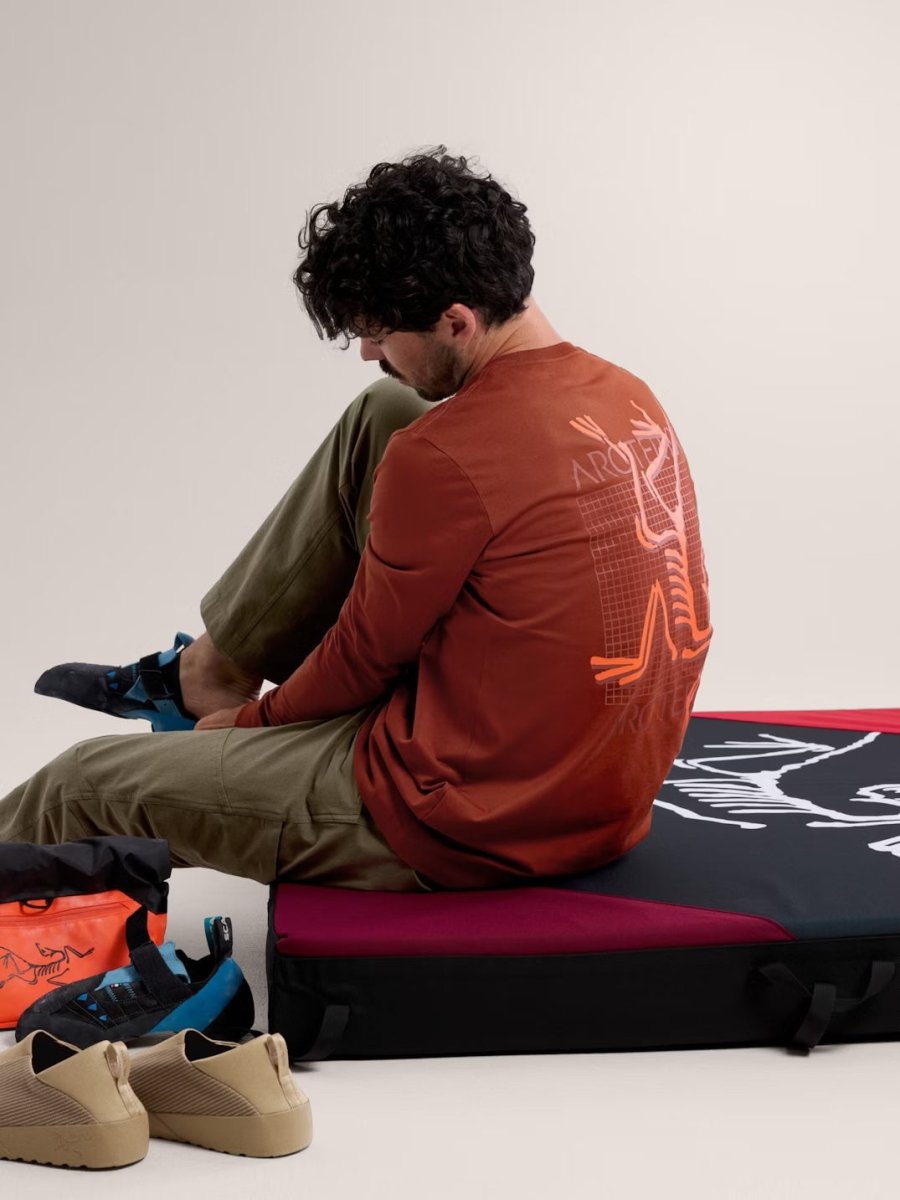 Arc'Multi Bird Logo Shirt LS Men's Sequoia / Solaris - Arc'teryx Australia