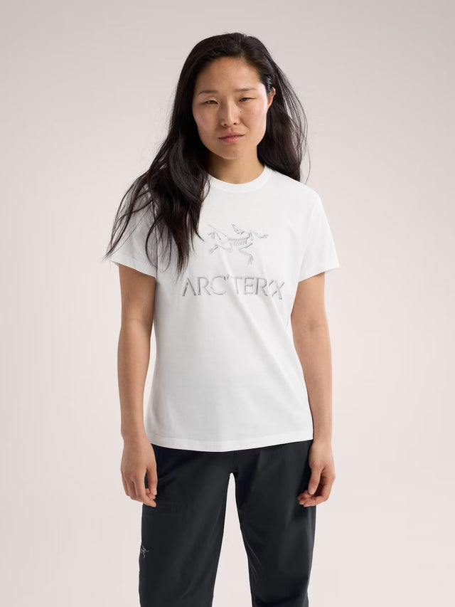 Arc'Word Cotton T-Shirt SS Women's White Light - Arc'teryx Australia