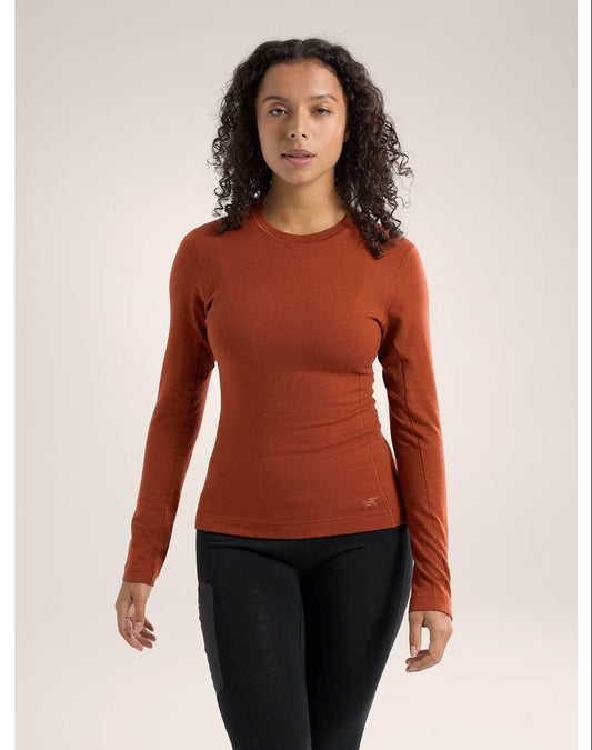 Satoro Merino Wool Crew Neck LS Women's Sequoia - Arc'teryx Australia
