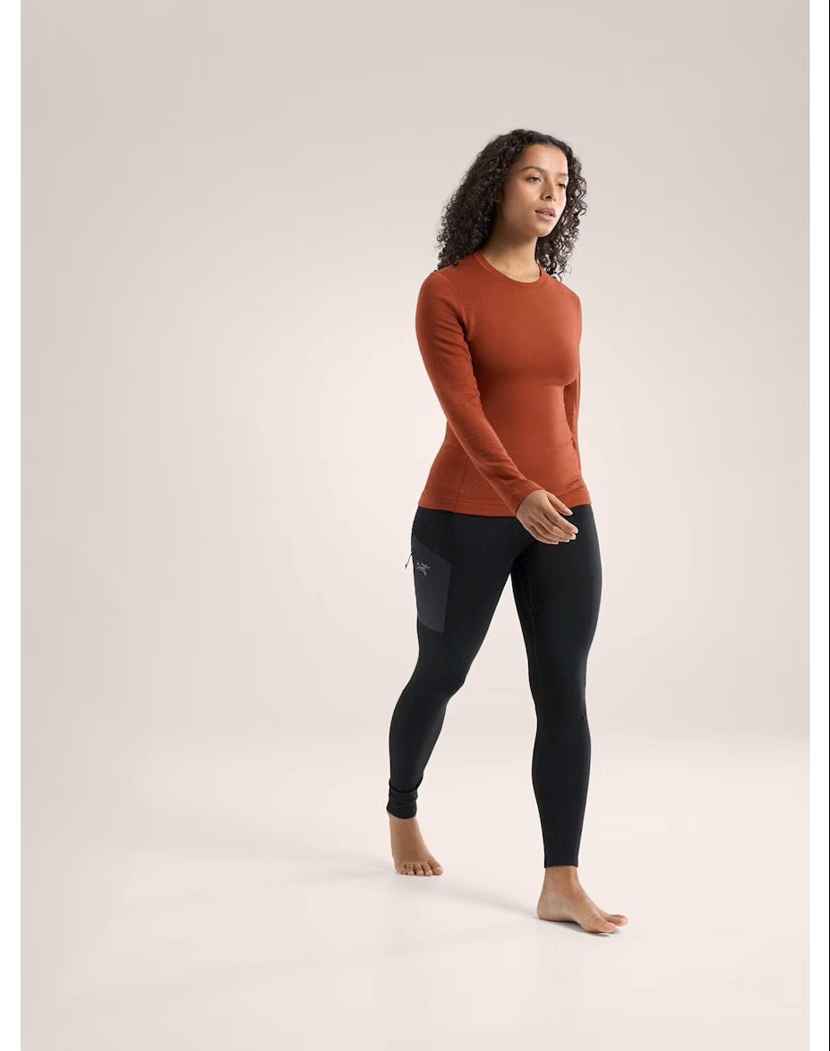 Satoro Merino Wool Crew Neck LS Women's Sequoia - Arc'teryx Australia
