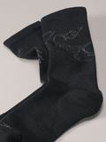 Merino Wool Mid Bird Sock Black/Graphite - Arc'teryx Australia