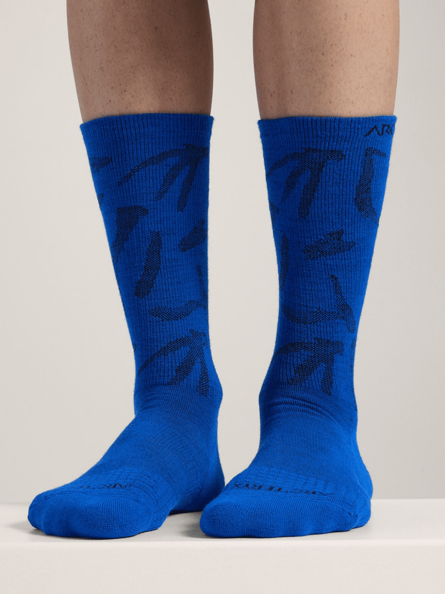 Merino Wool Grotto Mid Sock Vitality/Black - Arc'teryx Australia