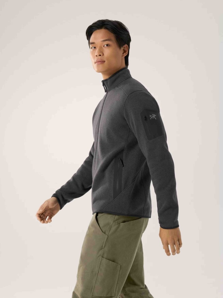 Covert Cardigan Men's Black Heather II - Arc'teryx Australia