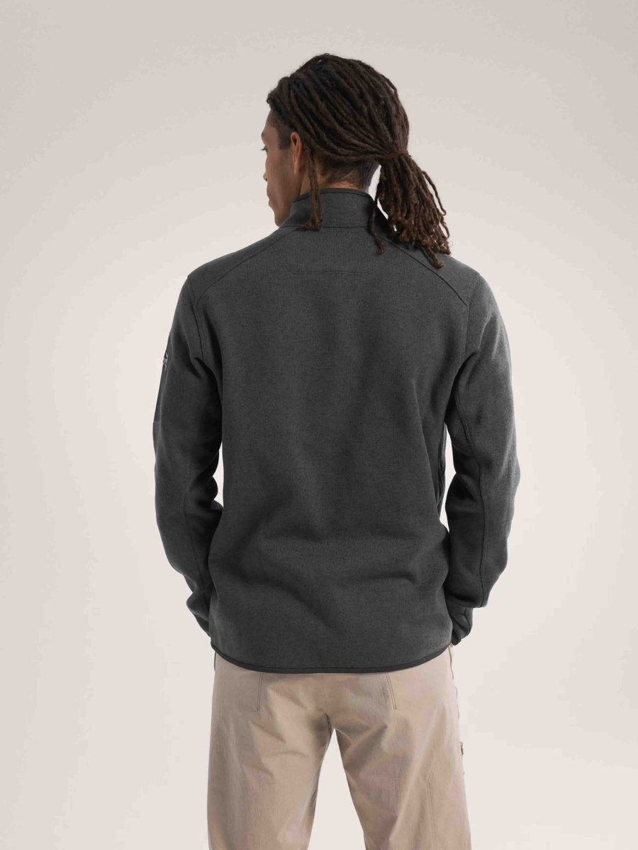 Covert 1/2 Zip Neck Men's Black Heather II - Arc'teryx Australia