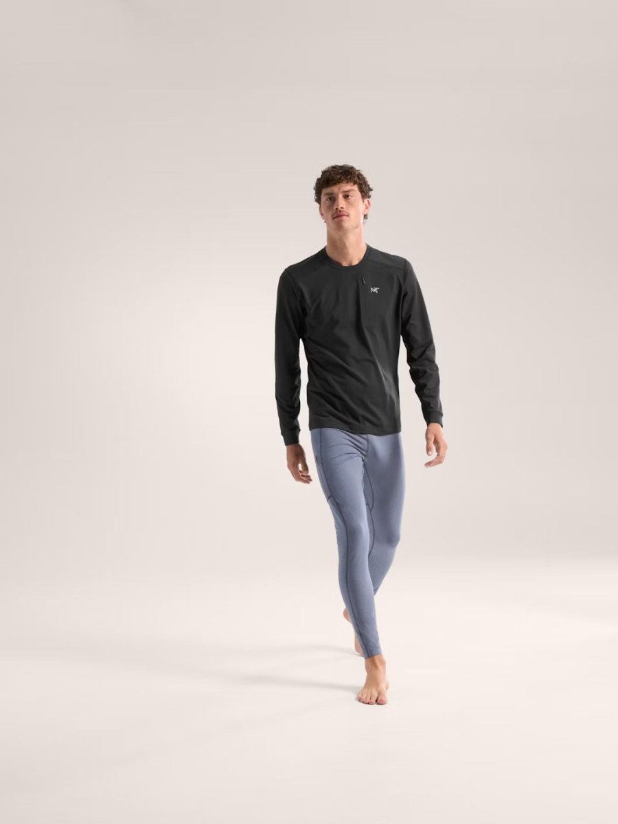 Rho LT Crew Neck Men's Black - Arc'teryx Australia