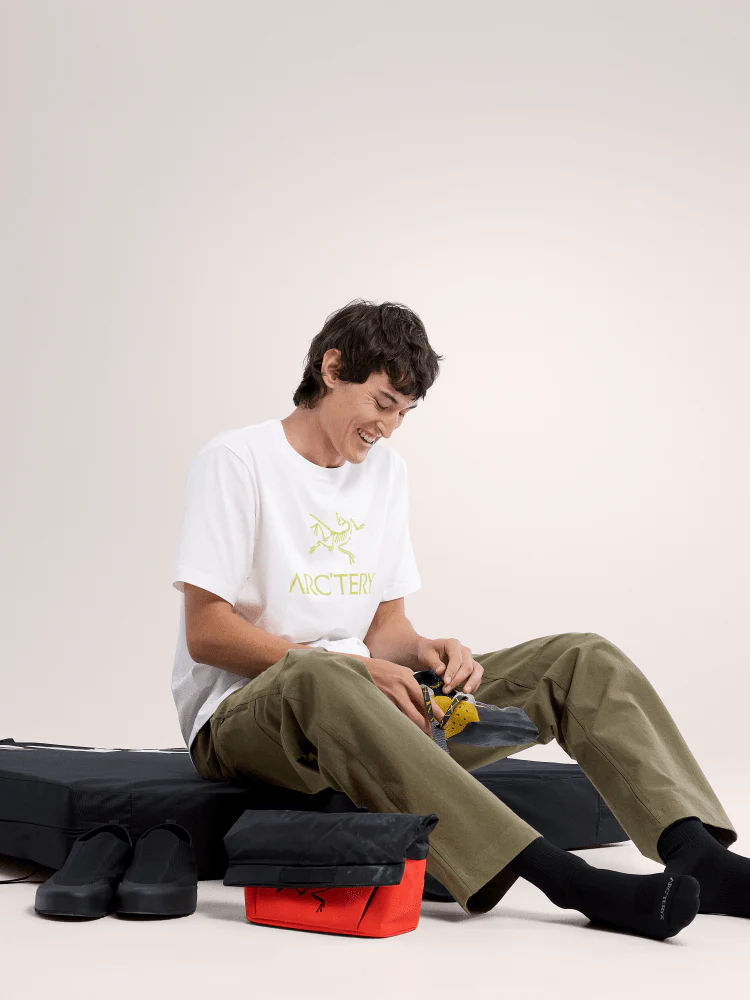 ArcWord Logo SS Men's White Light - Arc'teryx Australia