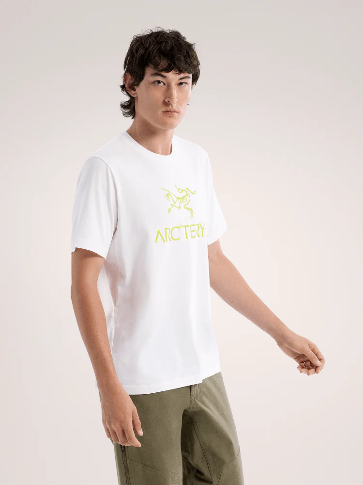 ArcWord Logo SS Men's White Light - Arc'teryx Australia