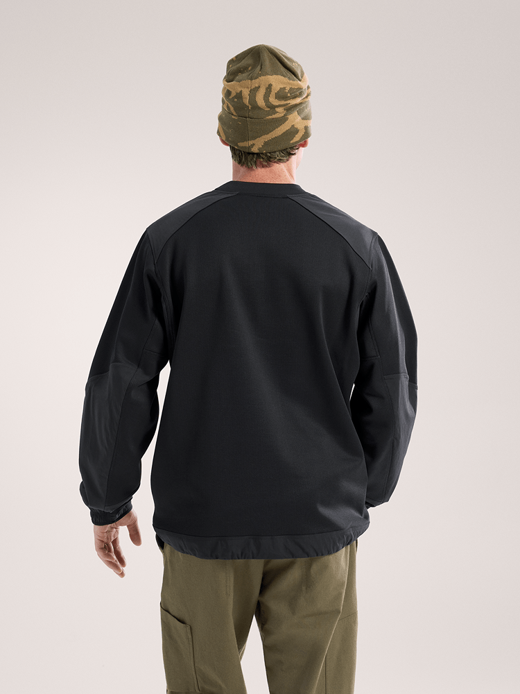 Konseal Crew Neck Pullover Men's Black - Arc'teryx Australia