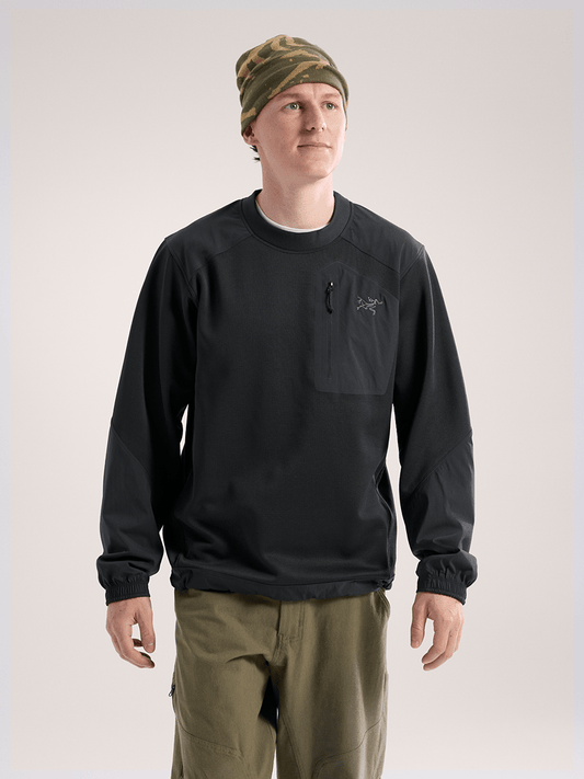 Konseal Crew Neck Pullover Men's Black - Arc'teryx Australia