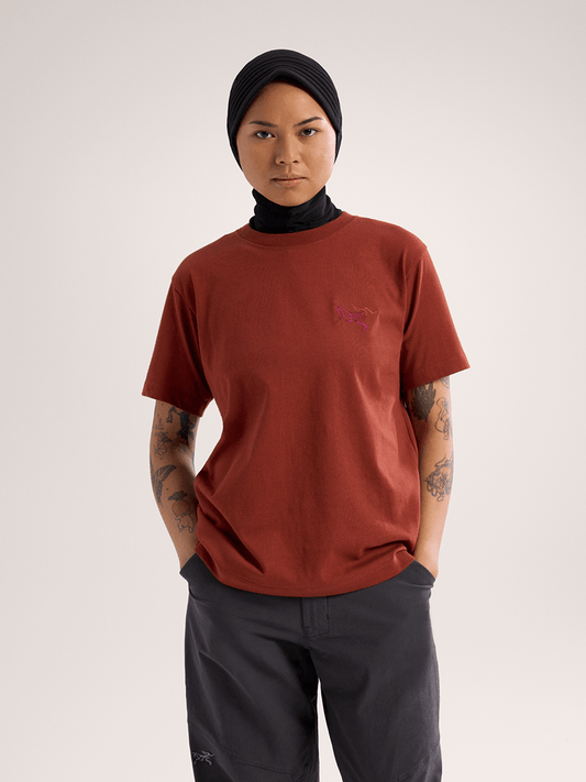 Kragg Cotton Little Bird Crew Shirt SS Women's Sequoia / Multi - Arc'teryx Australia