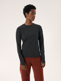 Taema Thermal Crew Neck Shirt LS Women's Black Heather - Arc'teryx Australia