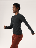 Taema Thermal Crew Neck Shirt LS Women's Black Heather - Arc'teryx Australia