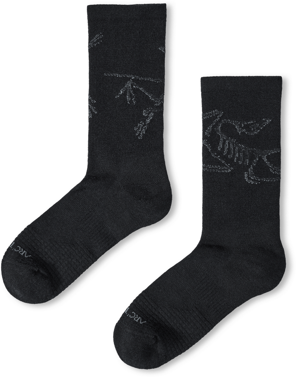 Merino Wool Mid Bird Sock Black/Graphite - Arc'teryx Australia