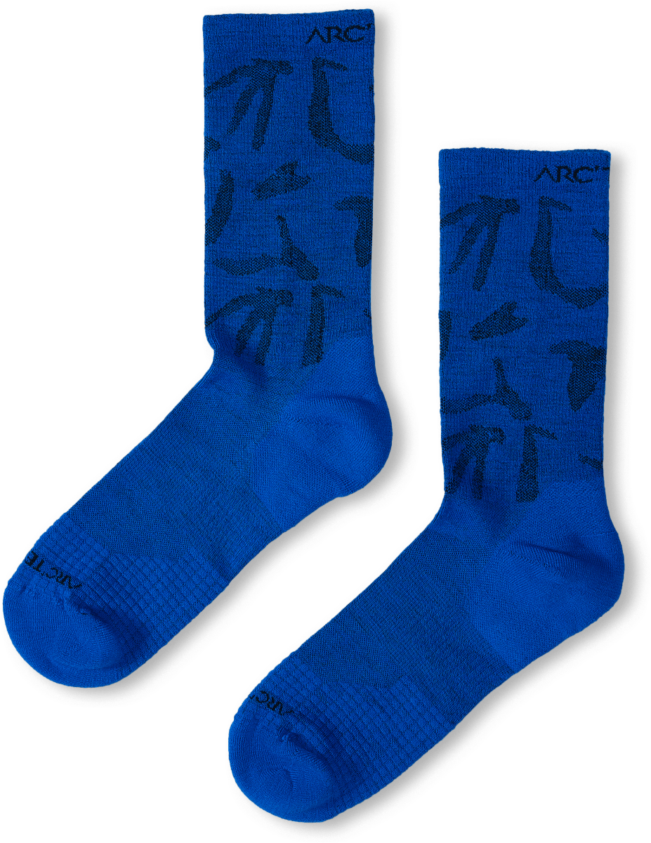 Merino Wool Grotto Mid Sock Vitality/Black - Arc'teryx Australia