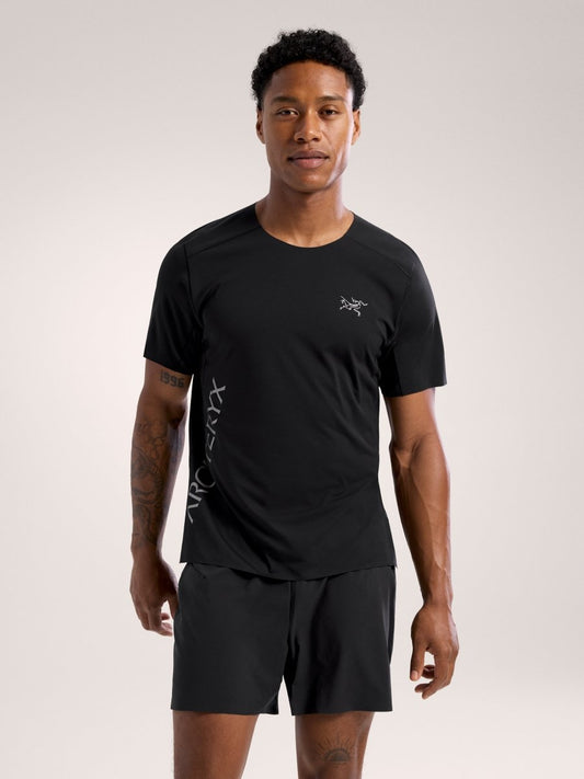 Norvan Downword Logo Shirt SS Men's Black - Arc'teryx Australia