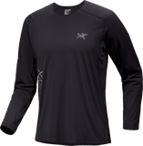 Norvan Downword Logo Shirt LS Men's Black - Arc'teryx Australia