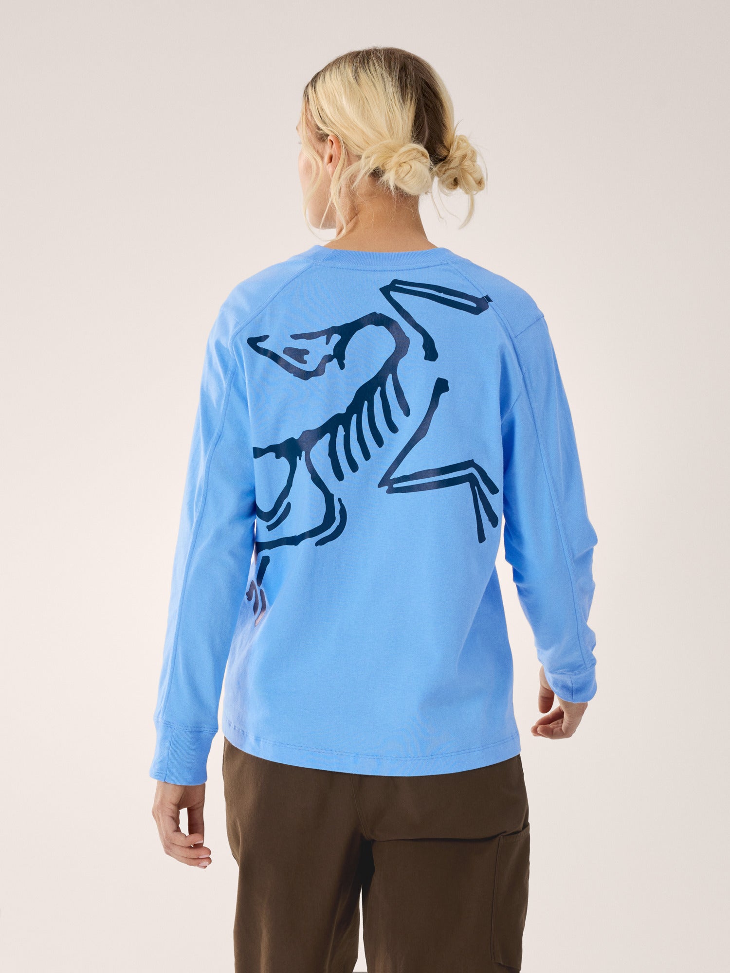 Kragg Cotton Bird Crew Neck Shirt LS Women's