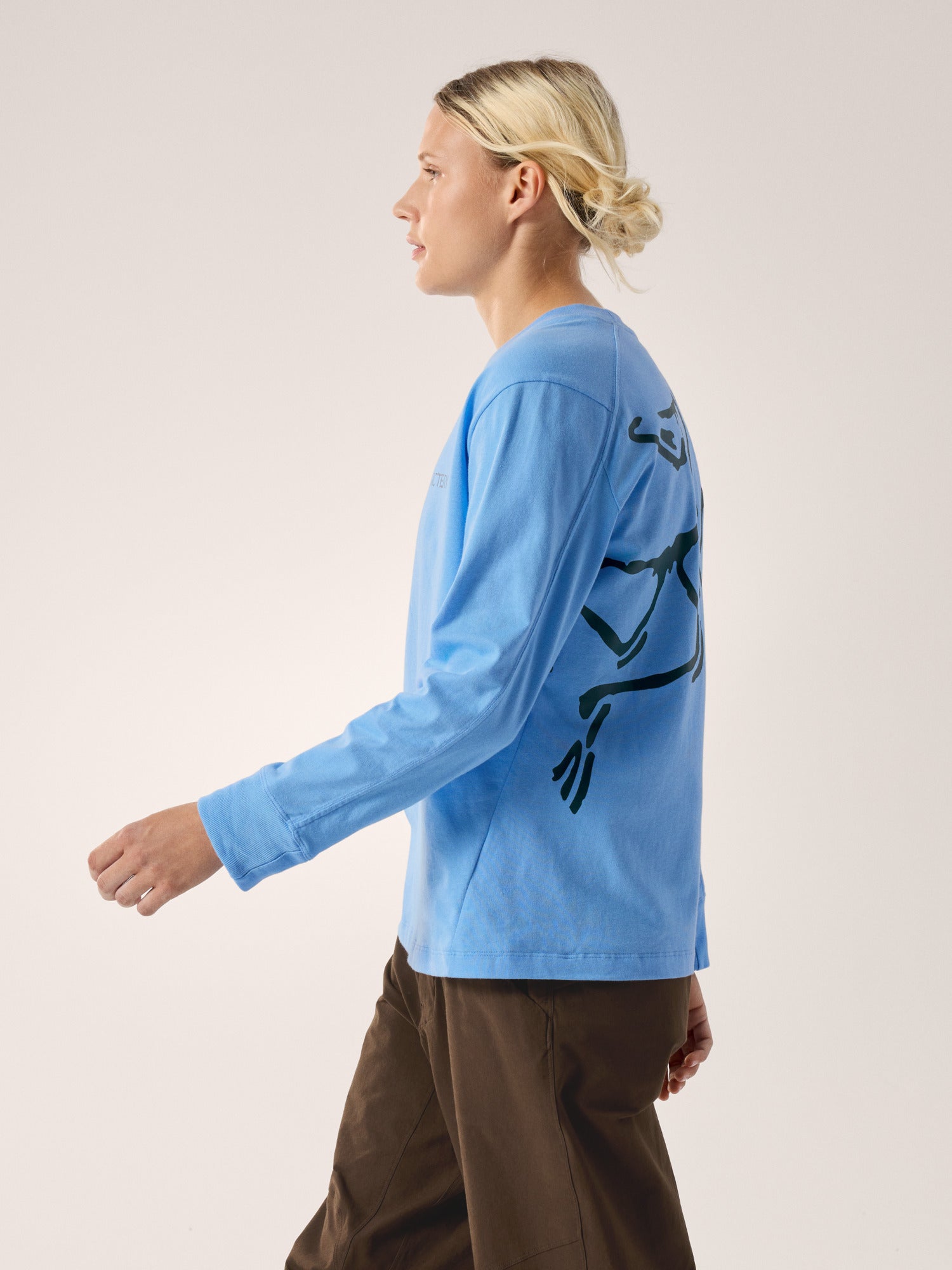 Kragg Cotton Bird Crew Neck Shirt LS Women's