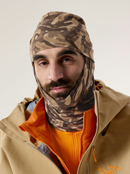 Arc'teryx Breathable Rho Neck Gaiter - Print Dark Brown – Carob
