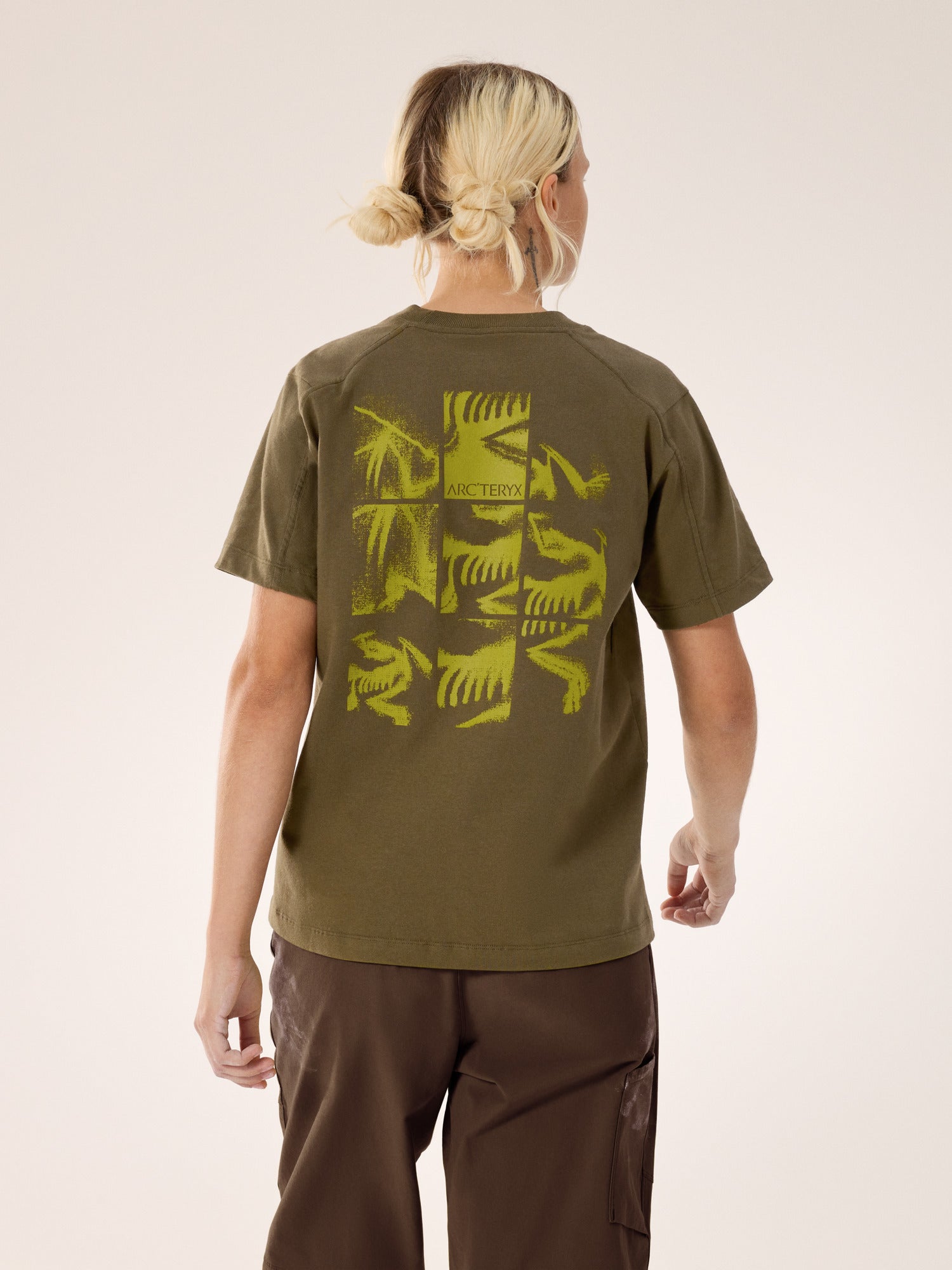 Kragg Cotton Bird Tile Crew Shirt SS Women's