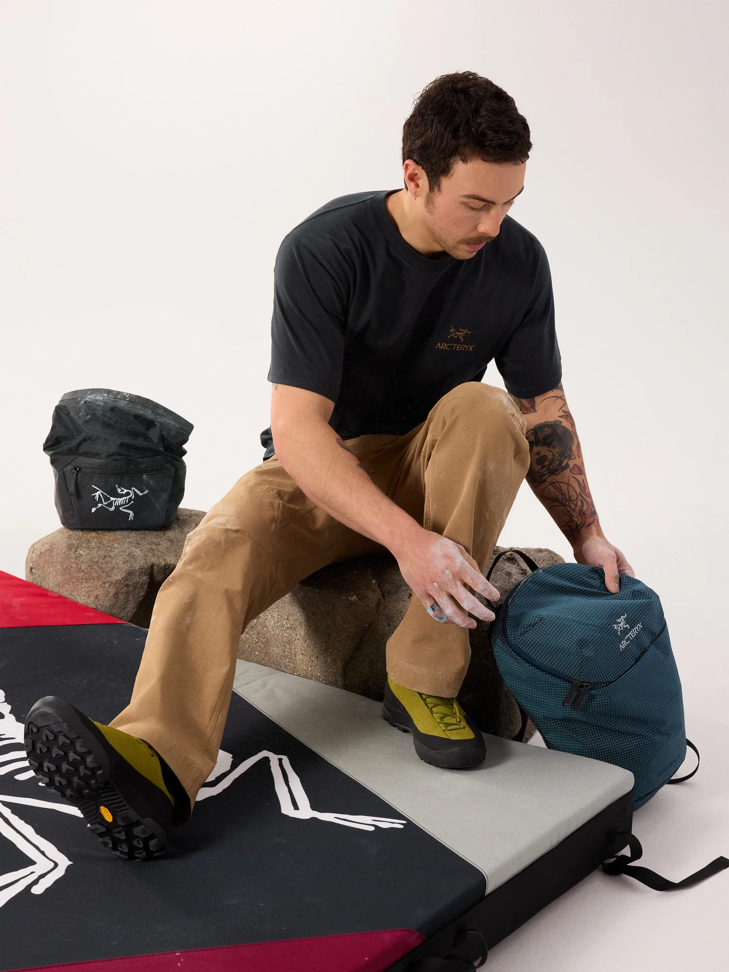 Kragg SL Cotton Bird Word Shirt SS Men's