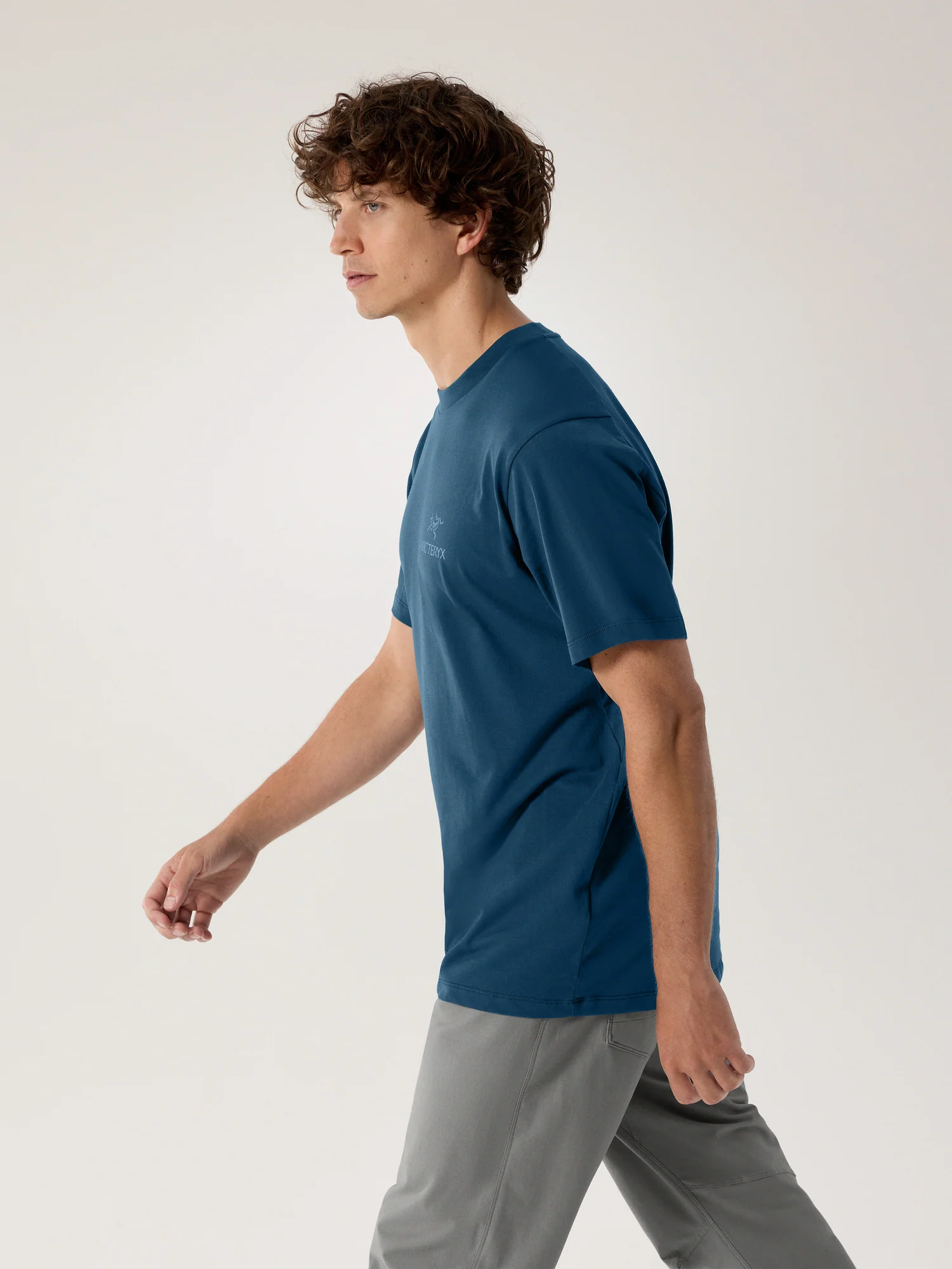 Kragg SL Cotton Bird Word Shirt SS Men's