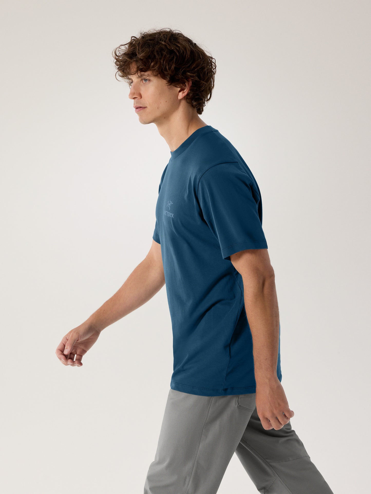 Kragg SL Cotton Bird Word Shirt SS Men's