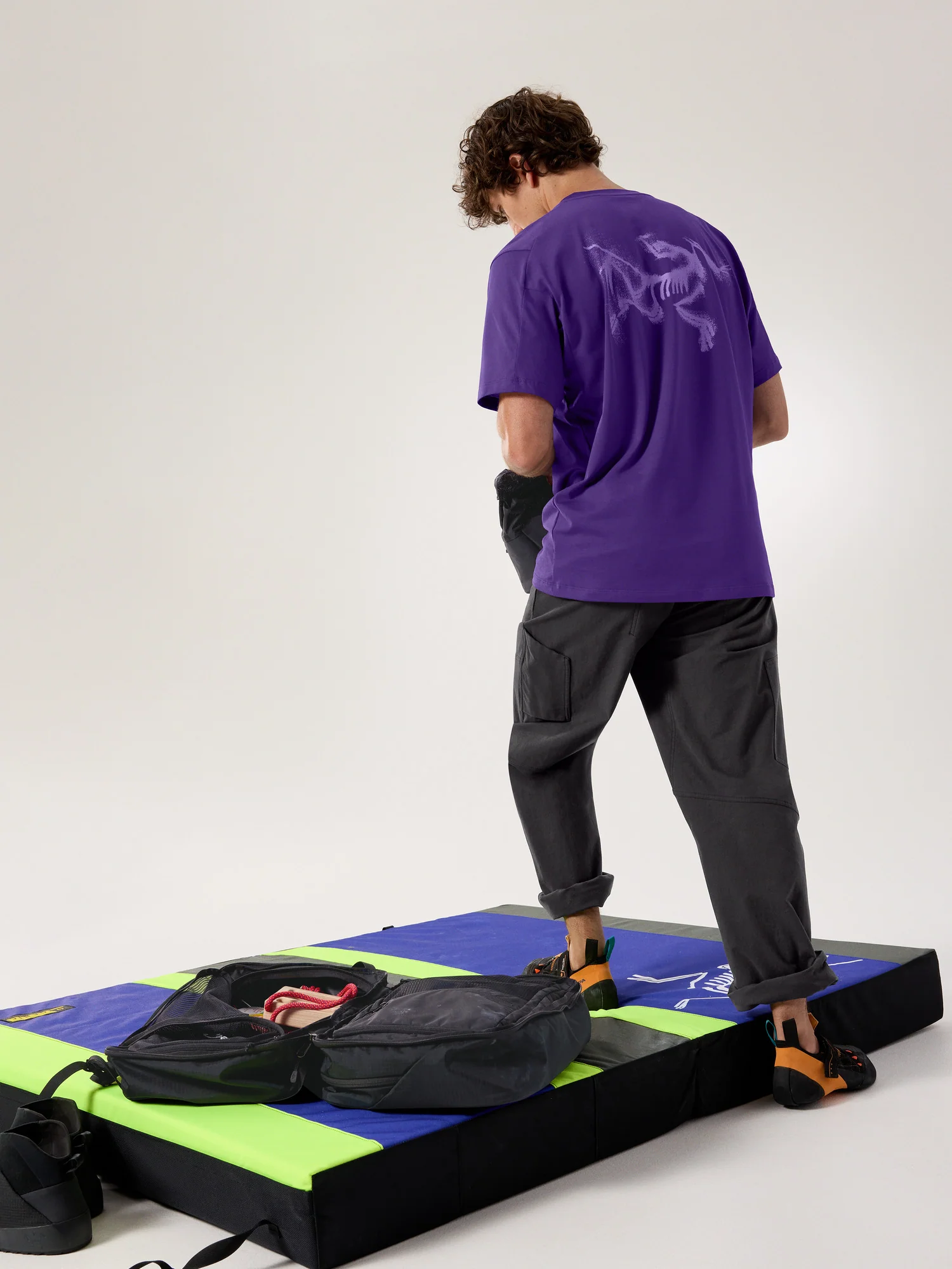 Kragg SL Cotton Blurred Bird Shirt SS Men's