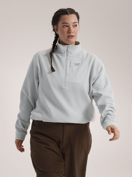 Arc'teryx Women's Breathable Olera Zip Neck Light Grey – Solitude